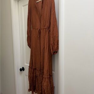 & Other Stories Printed Long Sleeve Dress